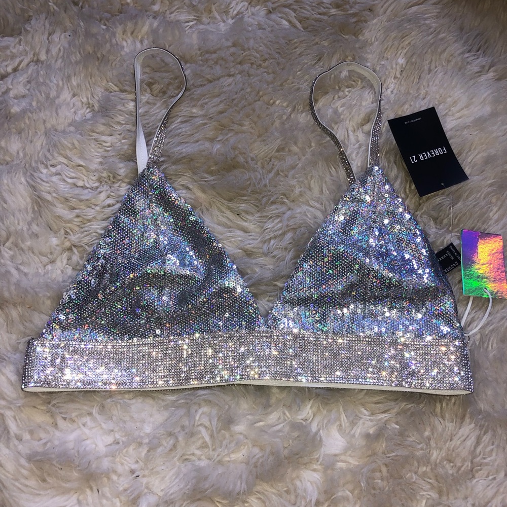Rhinestone triangle top